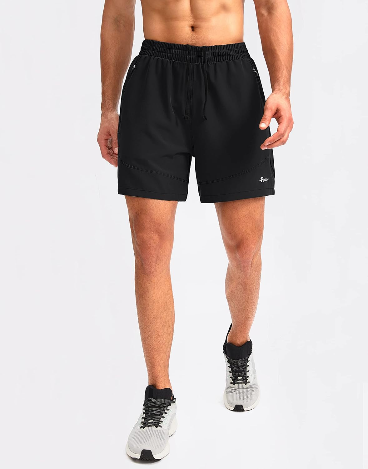Men'S Workout Running Shorts 7"/5"/9" Lightweight Gym Athletic Shorts for Men with Zipper Pockets
