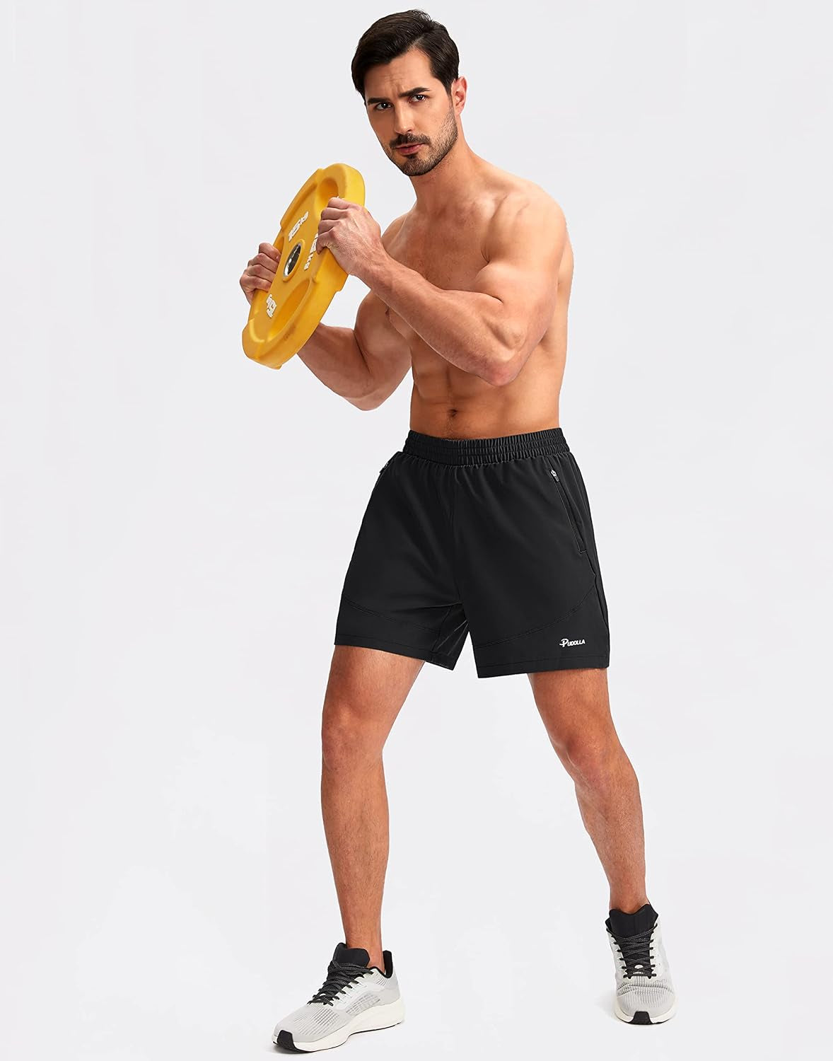 Men'S Workout Running Shorts 7"/5"/9" Lightweight Gym Athletic Shorts for Men with Zipper Pockets